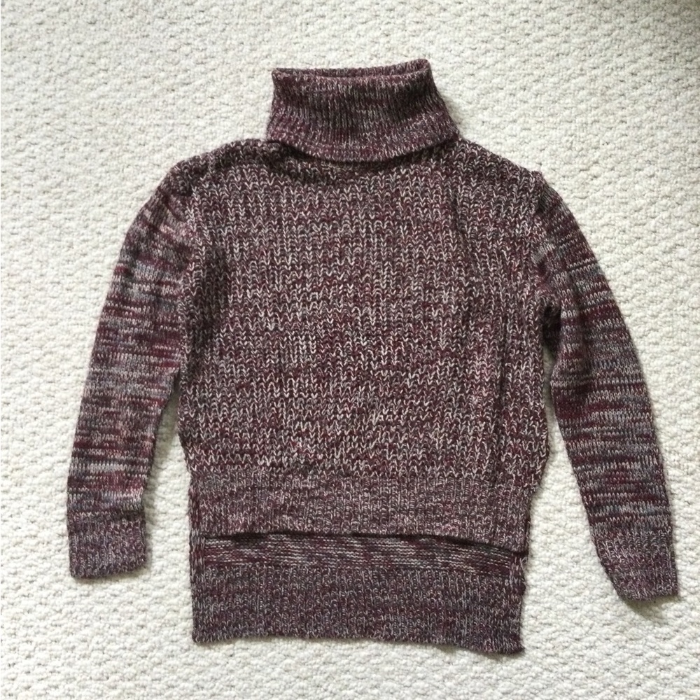 Sweater with oversized turtleneck